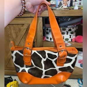 cow print purse